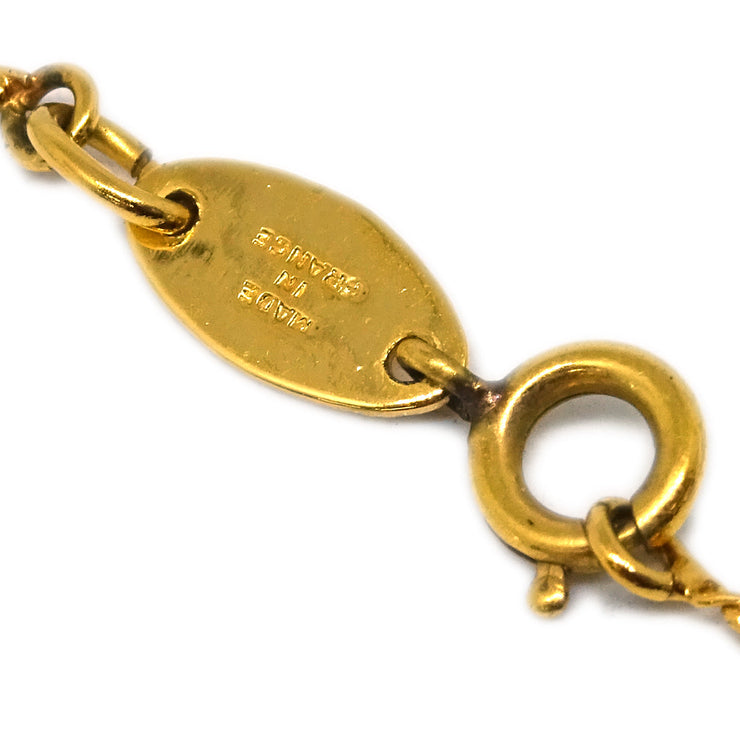 Chanel Gold Mini CC Chain Pendant Necklace 1982