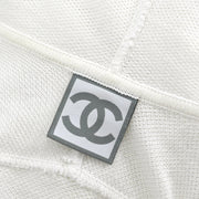 Chanel 2005 Sport Line Hoodie Zip Up Top White #42