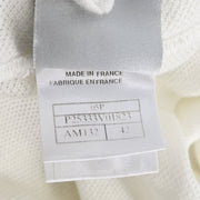 Chanel 2005 Sport Line Hoodie Zip Up Top White #42