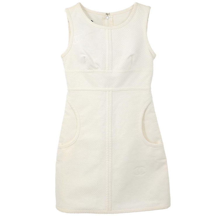 Chanel 2009 Sport Line Sleeveless Dress White #34