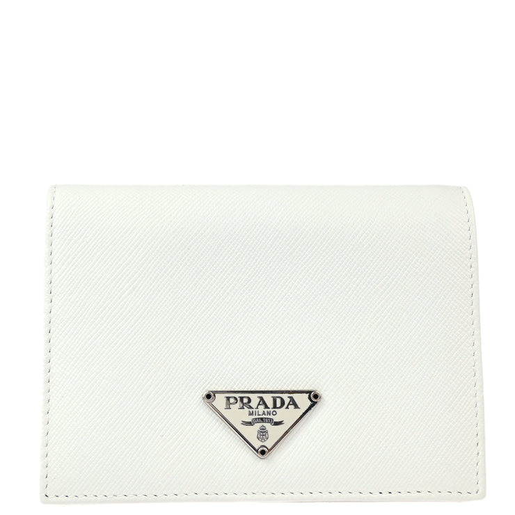 Prada White Bifold Wallet