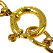 Chanel 1994 Bell Mirror Chain Pendant Necklace Gold 94A