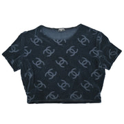 Chanel Cropped T-shirt Black #42