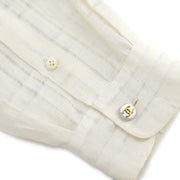 Chanel Shirt Blouse White 03317 #38