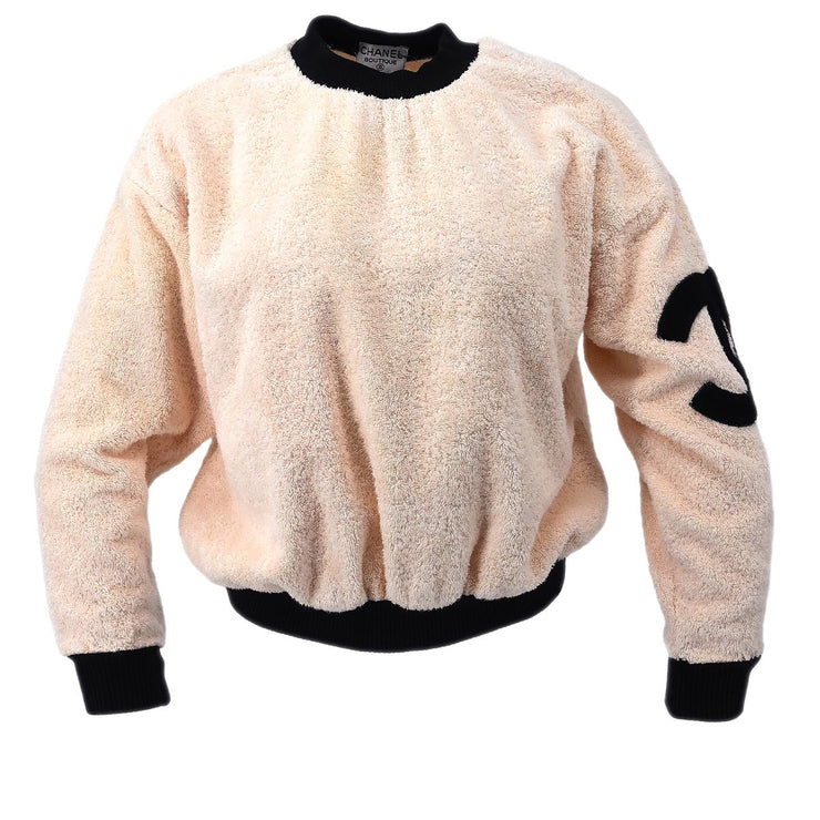 Chanel Sweatshirt Top Off-white