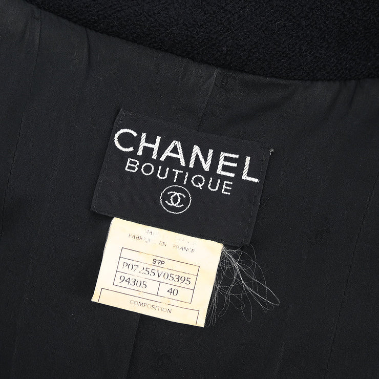 Chanel 1997 Double Breasted Jacket Black #40