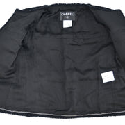 Chanel 2007 Collarless Jacket Black #34