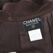 Chanel 1998 Double Breasted Jacket Brown #36