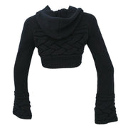 Chanel 2007 Sport Line Hooded Cardigan Black #34