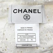 Chanel 2001 Lace Blouse White #36