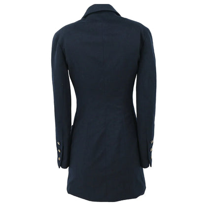 Chanel 1993 Single Breasted Jacket Navy #34