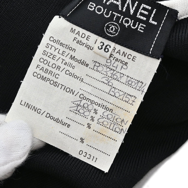 Chanel 1994 Sleeveless Dress Leotard Black #36