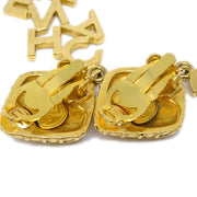 Chanel Gold Dangle Earrings Clip-On