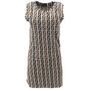 Fendi Sleeveless Dress Beige #44