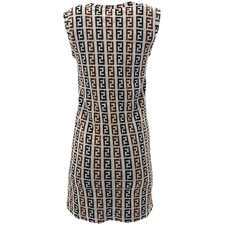 Fendi Sleeveless Dress Beige #44