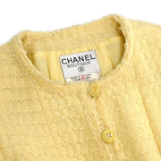 Chanel 1993 Collarless Jacket Yellow #40