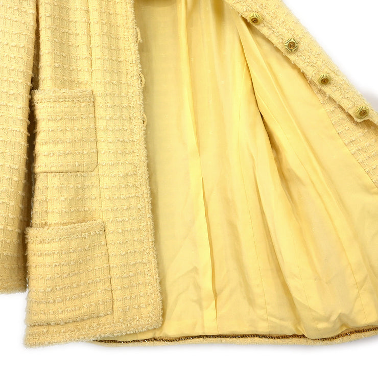 Chanel 1993 Collarless Jacket Yellow #40