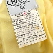 Chanel 1993 Collarless Jacket Yellow #40