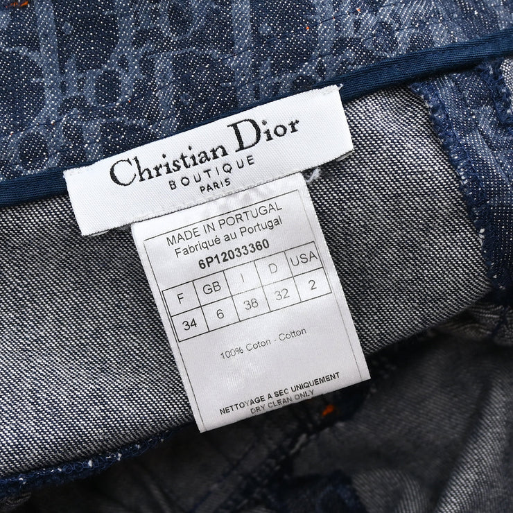 Christian 2006 Dior Denim Skirt Indigo #34