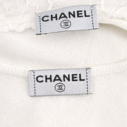 Chanel 2006 Ensemble Cardigan Sleeveless Top White #36 #34