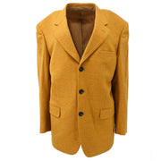 Christian Dior Single Breasted Jacket Yellow