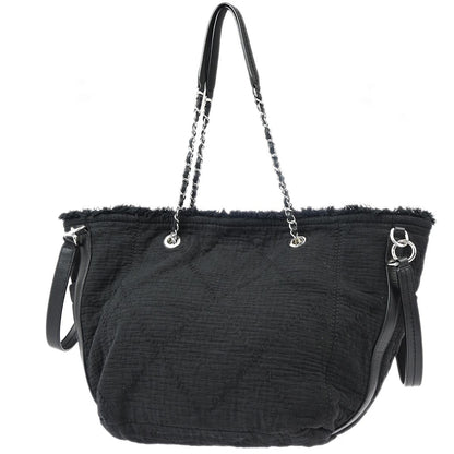 Chanel 2019 Black Canvas Double Face Tote Bag