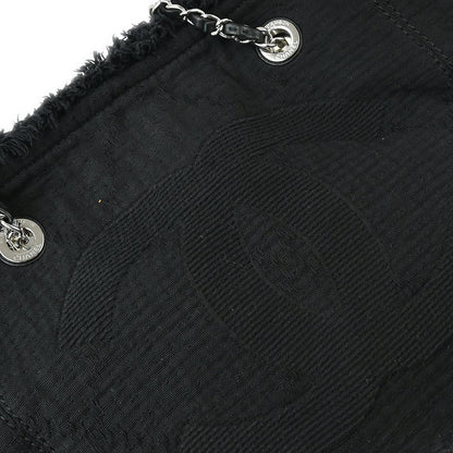 Chanel 2019 Black Canvas Double Face Tote Bag