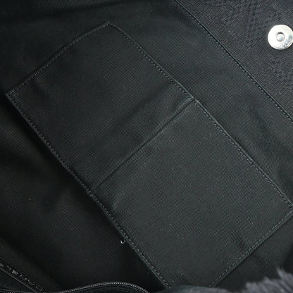 Chanel 2019 Black Canvas Double Face Tote Bag