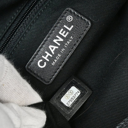 Chanel 2019 Black Canvas Double Face Tote Bag