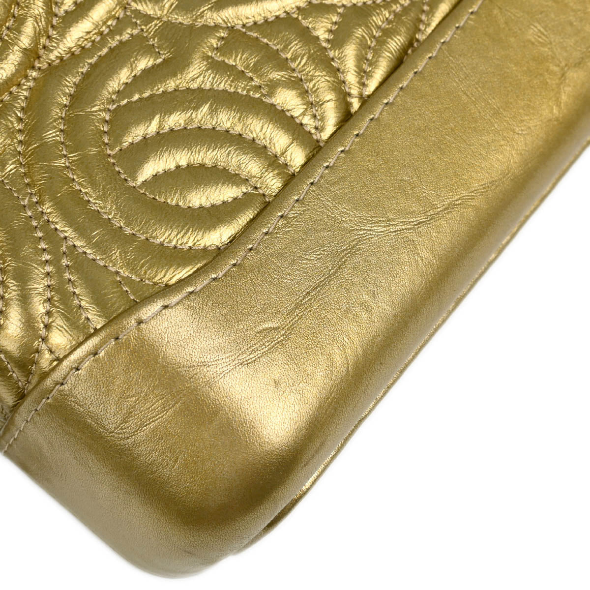 Chanel 2019 Gold Calfskin Small Gabrielle Shoulder Bag