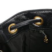 Chanel 1996-1997 Black Caviar Triple CC Backpack