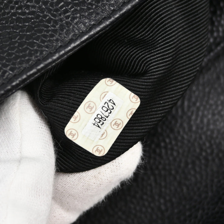 Chanel Black Caviar Triple CC Backpack