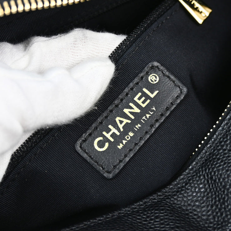 Chanel Black Caviar Petite Timeless Tote PTT Chain Handbag