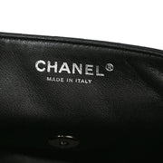 Chanel Black Lambskin East West Shoulder Bag