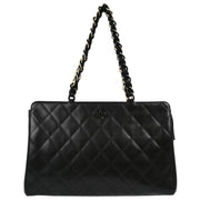 Chanel Black Calfskin Tote Handbag