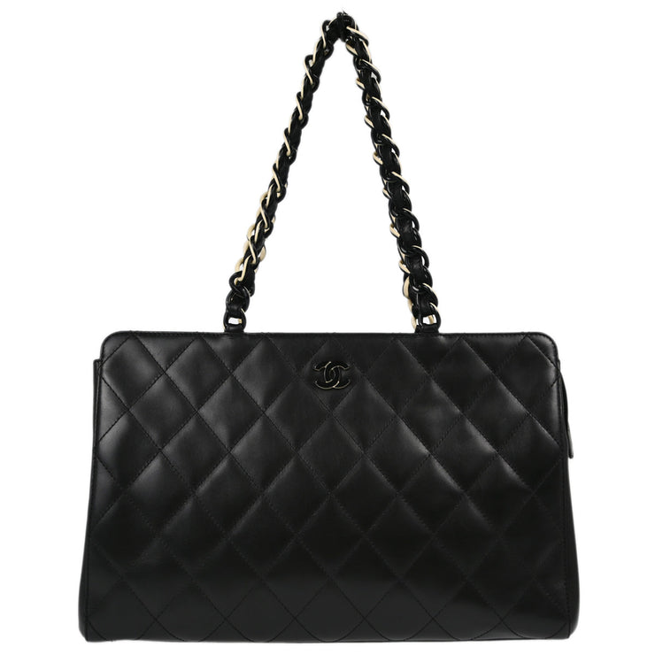 Chanel Black Calfskin Tote Handbag