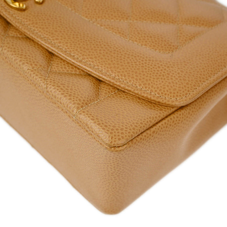 Chanel Beige Caviar Medium Diana Shoulder Bag