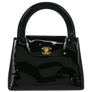 Chanel * Black Patent Leather Handbag