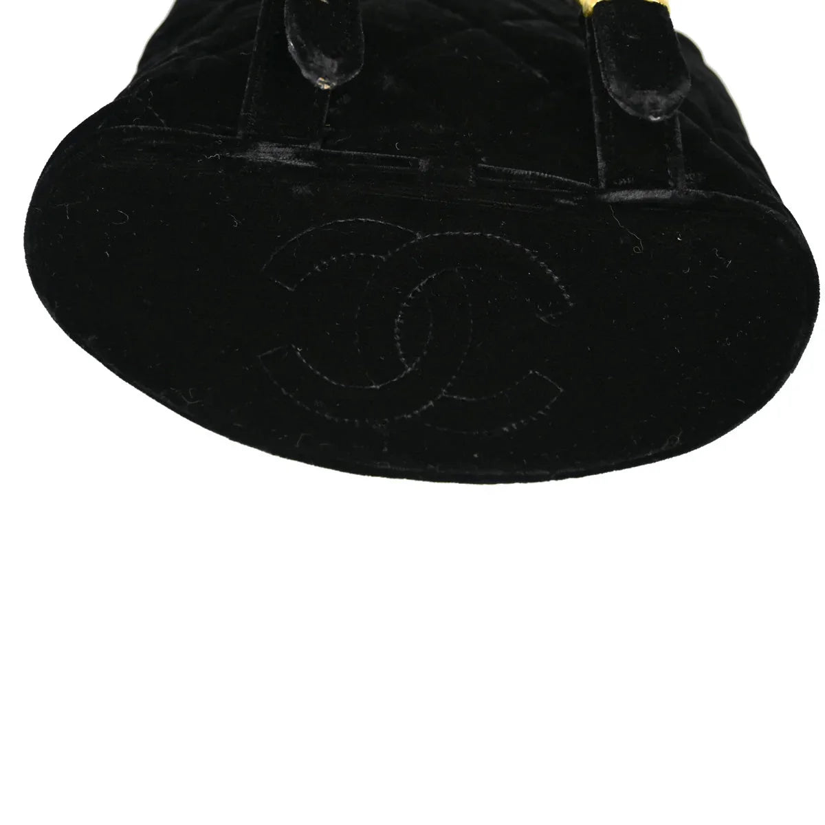 Chanel 1994-1996 Black Velvet Small Duma Backpack