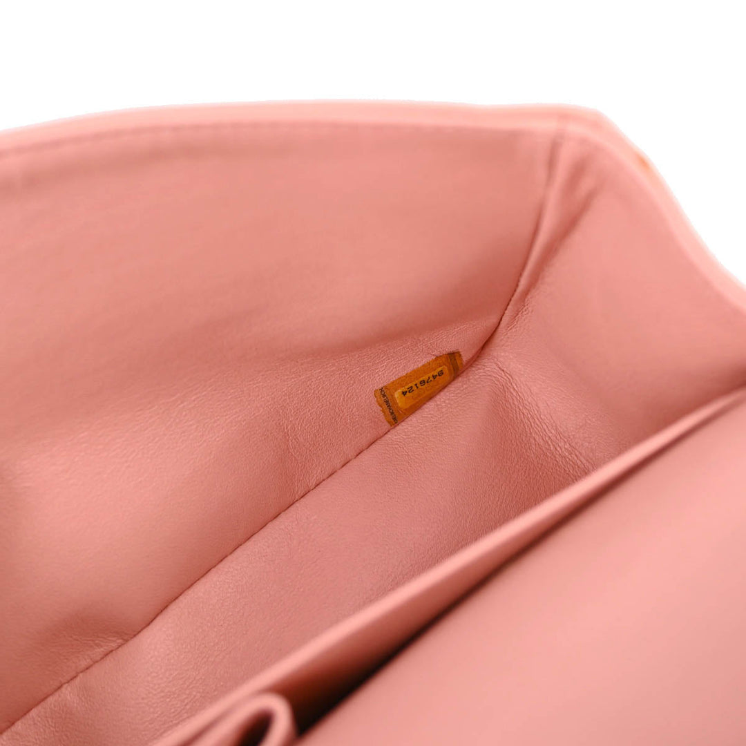 Chanel 2004-2005 Pink Lambskin Medium Classic Double Flap