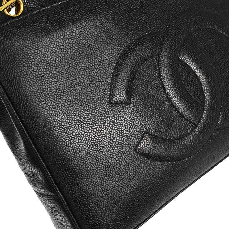 Chanel Black Caviar Shoulder Tote Bag