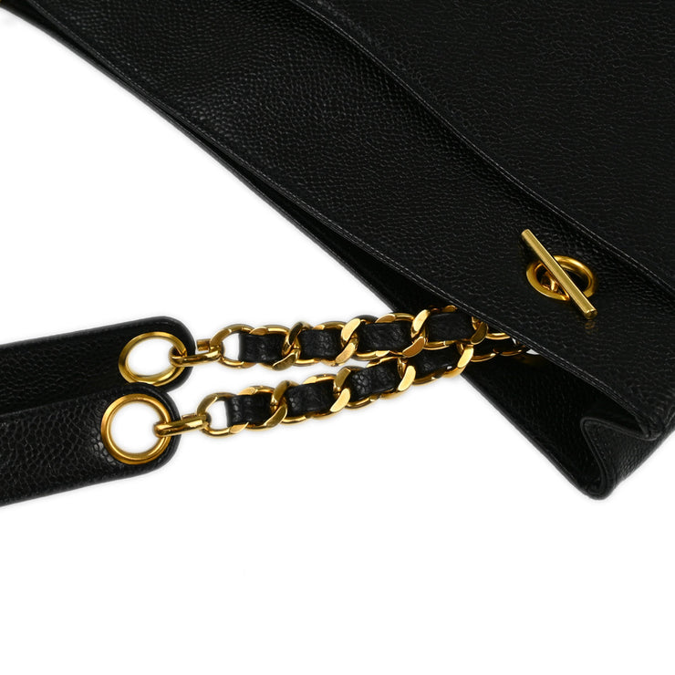 Chanel Black Caviar Shoulder Tote Bag