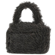 Chanel * Gray Fur Mini Square Handbag