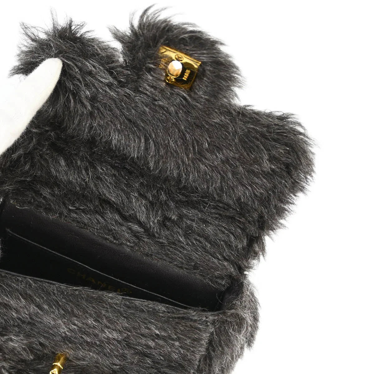 Chanel * 1991-1994 Fur Mini Square Handbag
