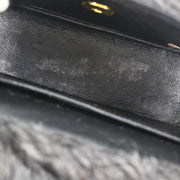 Chanel * Gray Fur Mini Square Handbag