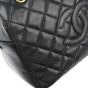 Chanel 2003-2004 Black Caviar Petite Timeless Tote PTT Chain Handbag