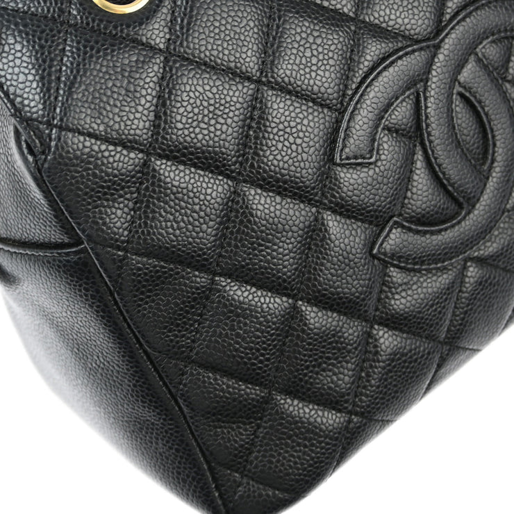 Chanel Black Caviar Petite Timeless Tote PTT Chain Handbag