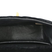 Chanel Black Velvet Mini Square Handbag