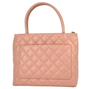 Chanel 2003-2004 Pink Caviar Medallion Tote Handbag