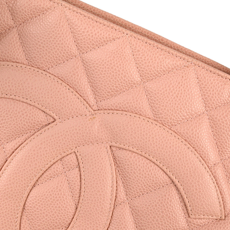 Chanel Pink Caviar Medallion Tote Handbag